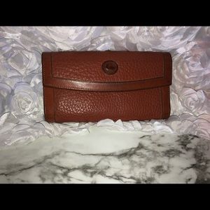 D&B all weather leather cognac wallet